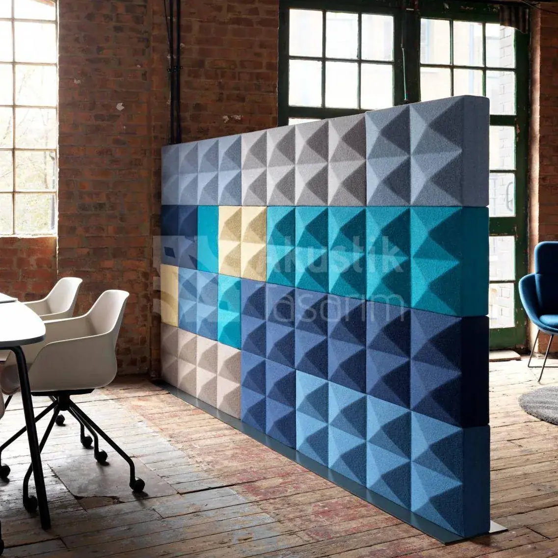 3D akustik panel dekoratif duvar paneli