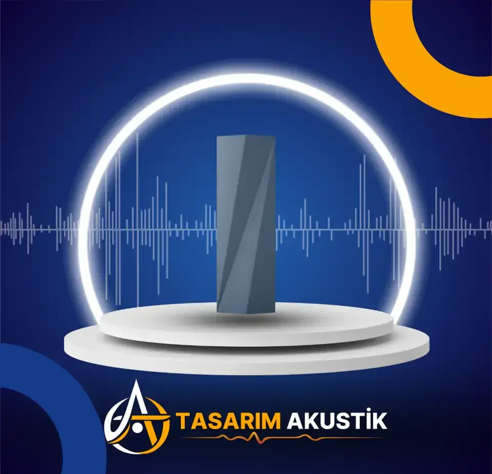 Dekoratif 3D akustik panel duvar uygulaması - geometrik form