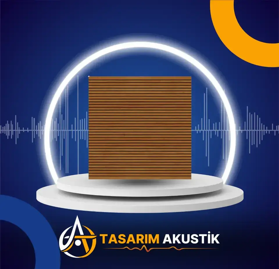Ahşap akustik panel çıtalı ve derzli yüzey seçenekleri