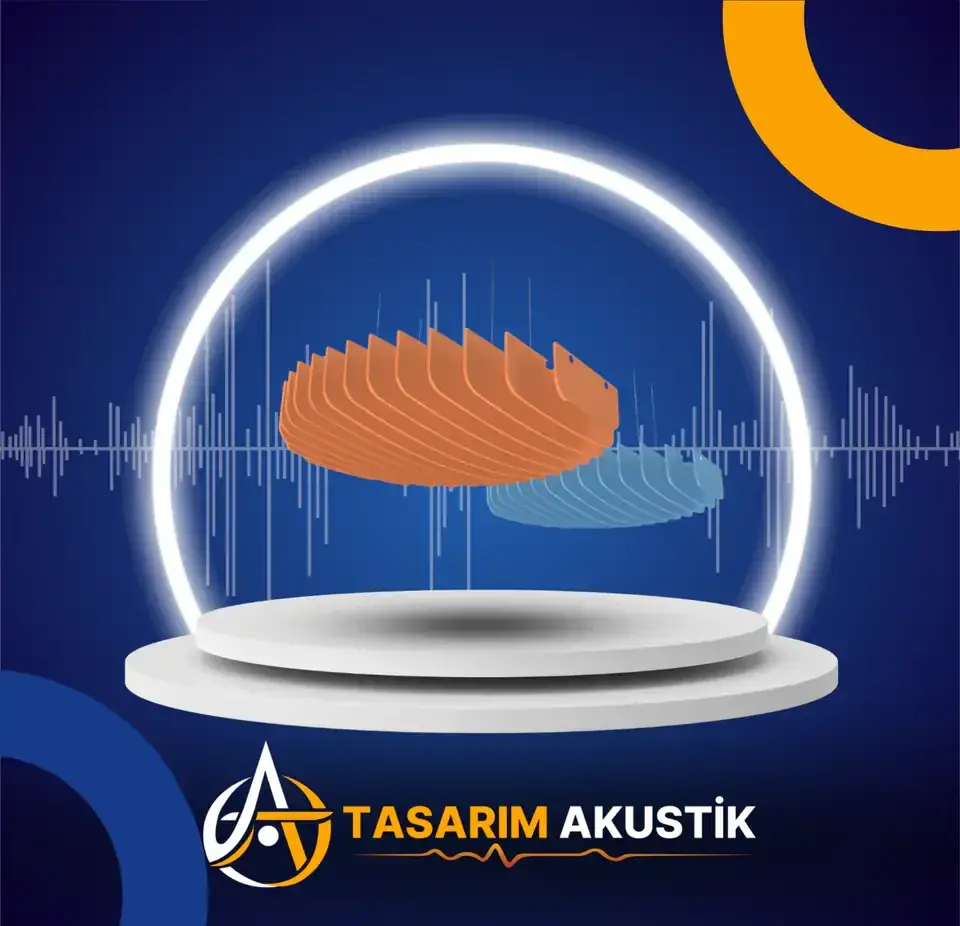 Dekoratif baffle panel tavan uygulaması - açık ofis